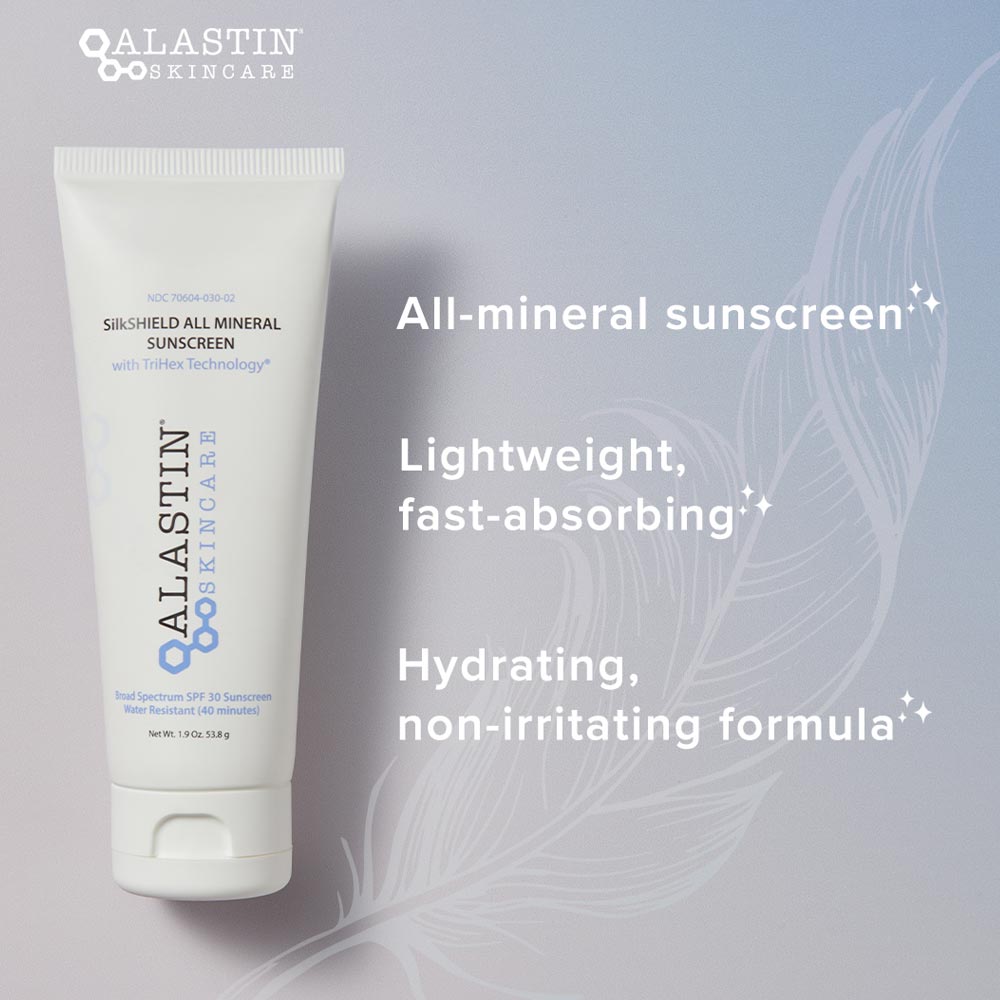 alastin silkshield all mineral sunscreen spf 30 with trihex technology® - your skincare source