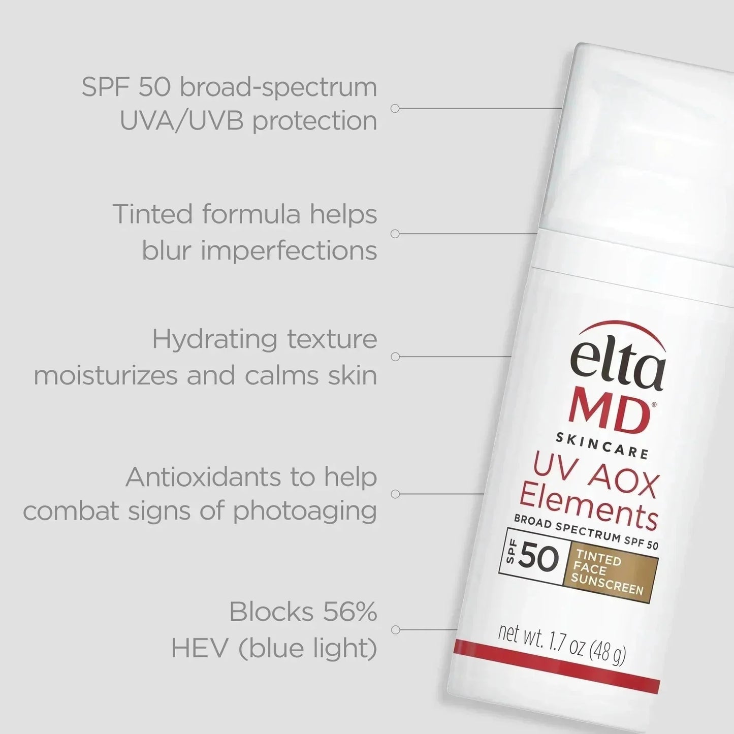 eltamd uv aox elements broad - spectrum spf 50 - your skincare source