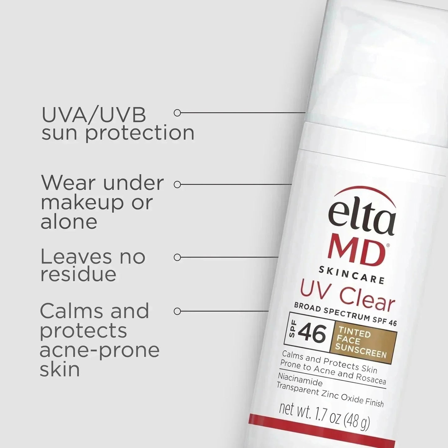 eltamd uv clear tinted broad - spectrum spf 46 - your skincare source