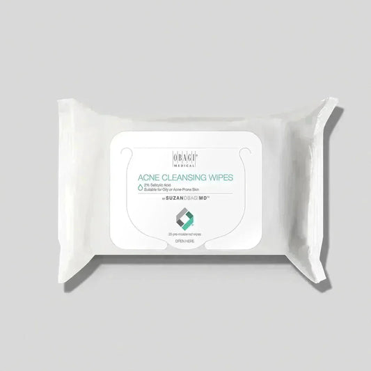 OBAGI Acne Cleansing Wipes | Acne Cleansing Wipe: Pre - Moistened & Textured - Your Skincare Source