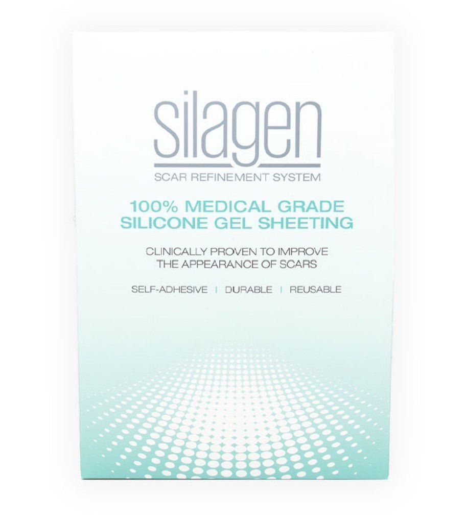 silagen 1"x3" reusable clear silicone scar strips - your skincare source