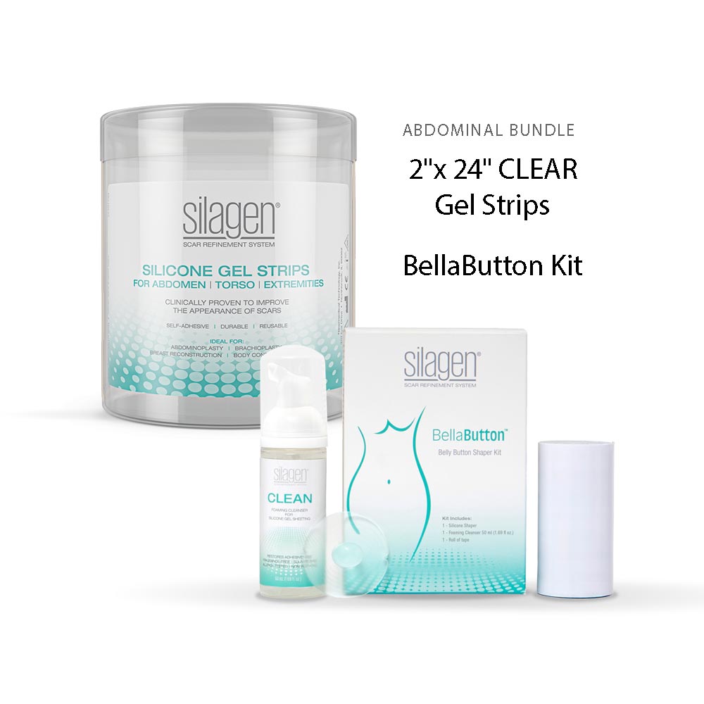 silagen abdominal bundle - gel sheeting and bellabutton kit - your skincare source