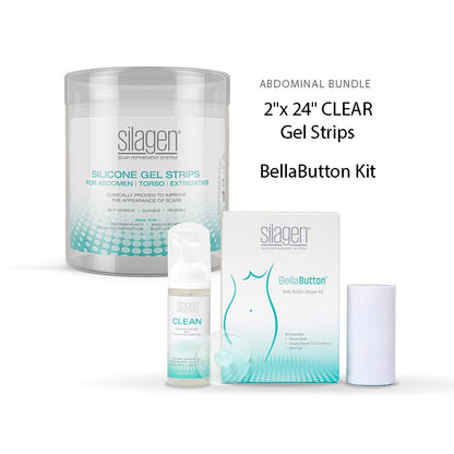 Silagen Abdominal Bundle - Gel Sheeting and BellaButton Kit - Your Skincare Source