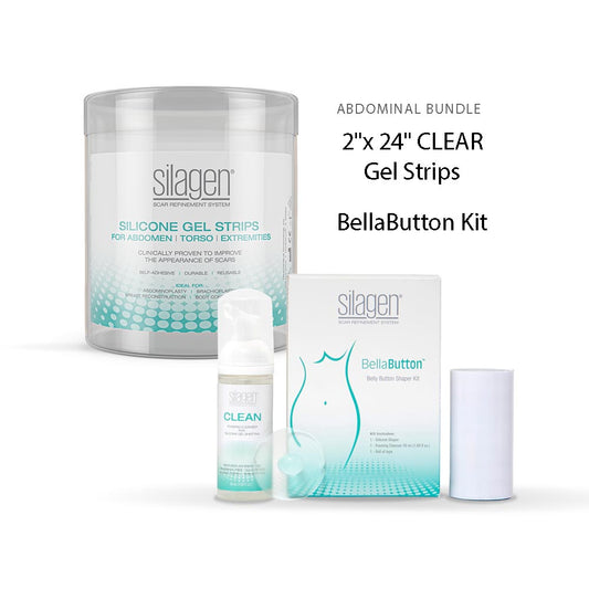 Silagen Abdominal Bundle - Gel Sheeting and BellaButton Kit - Your Skincare Source