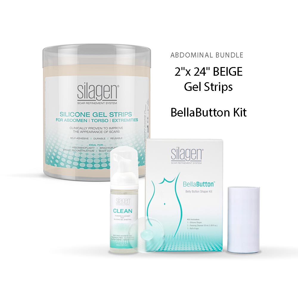 silagen abdominal bundle - gel sheeting and bellabutton kit - your skincare source