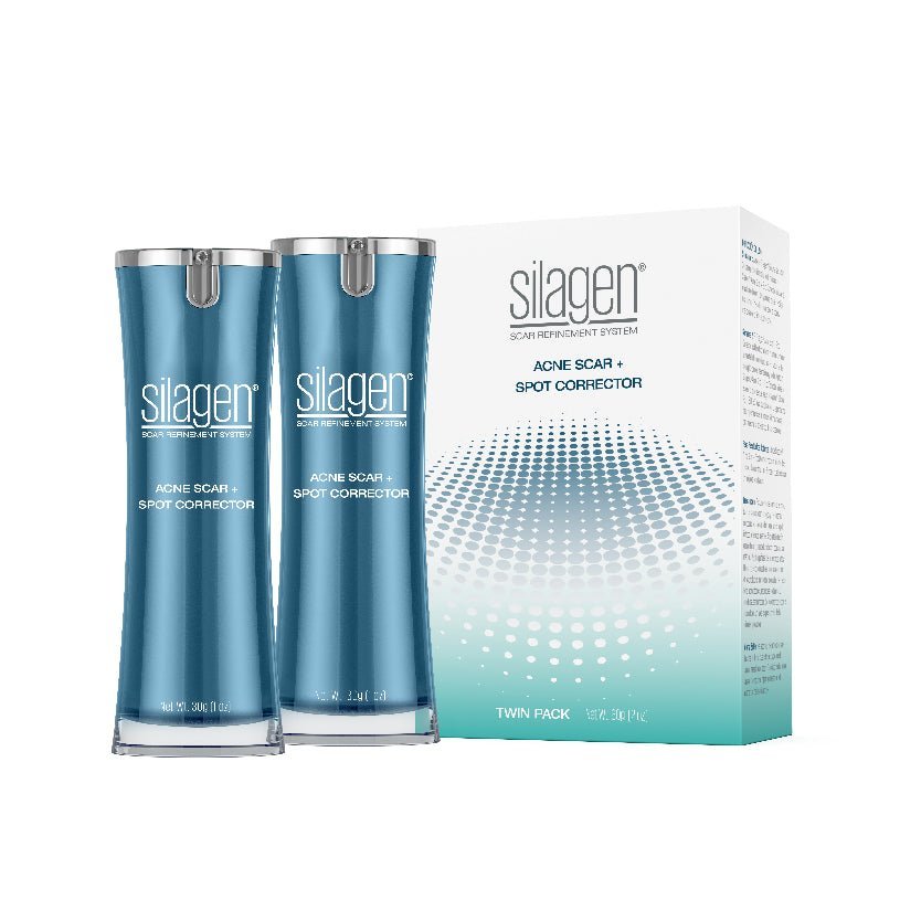 silagen twin pack acne scar refinement + spot corrector 30g - your skincare source